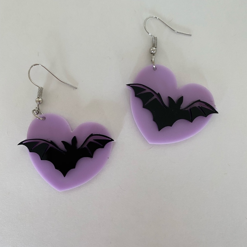 Bat Earrings 🦇💜